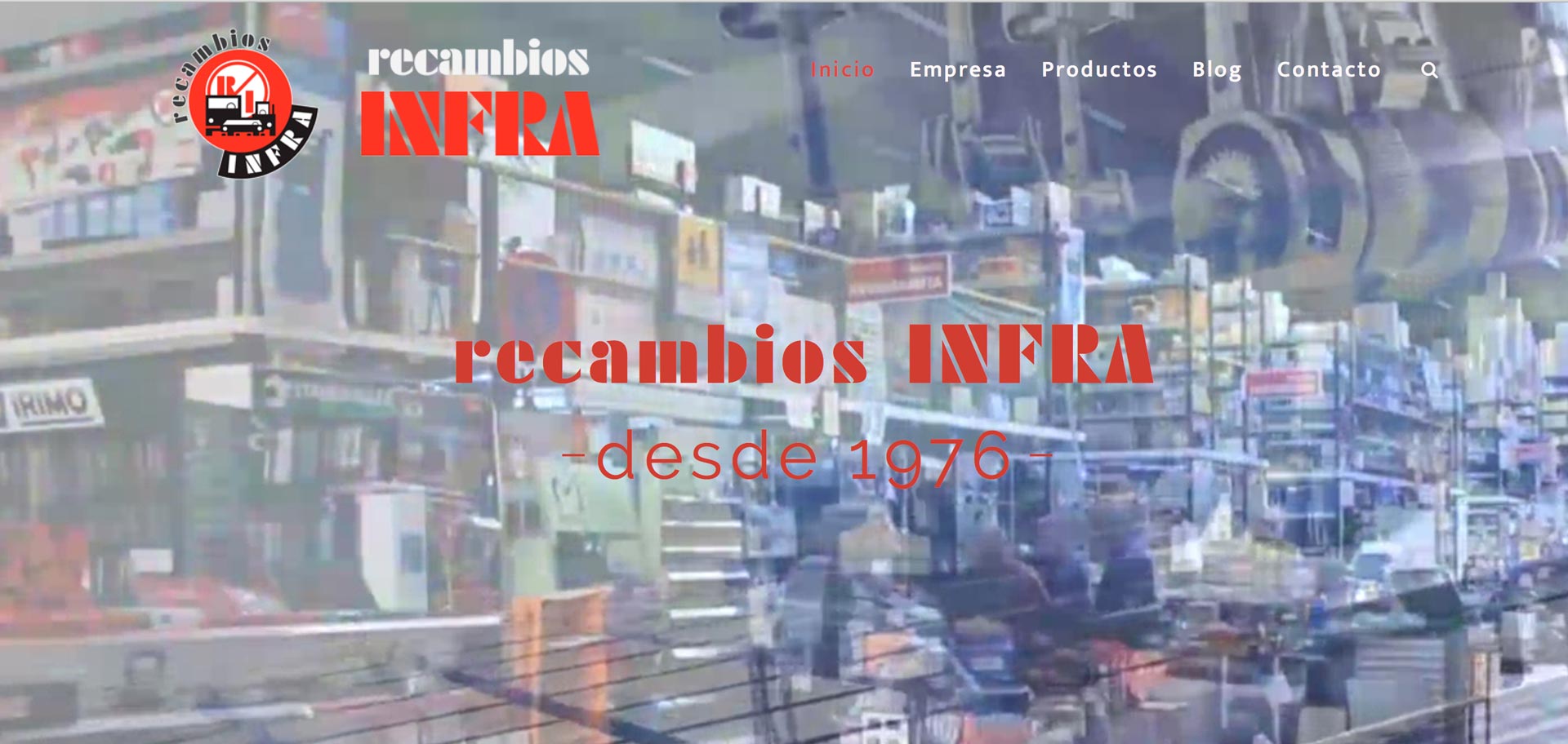 web corporativa de recambiosinfra en Lugo por xeral.net
